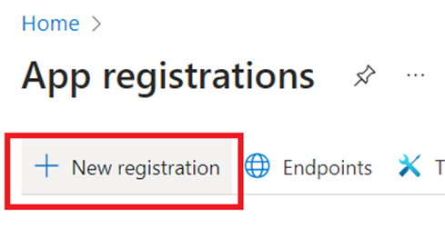 app registration