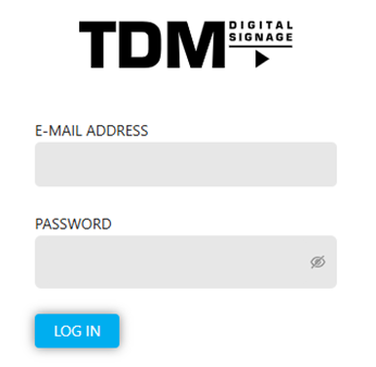 tdm login screen